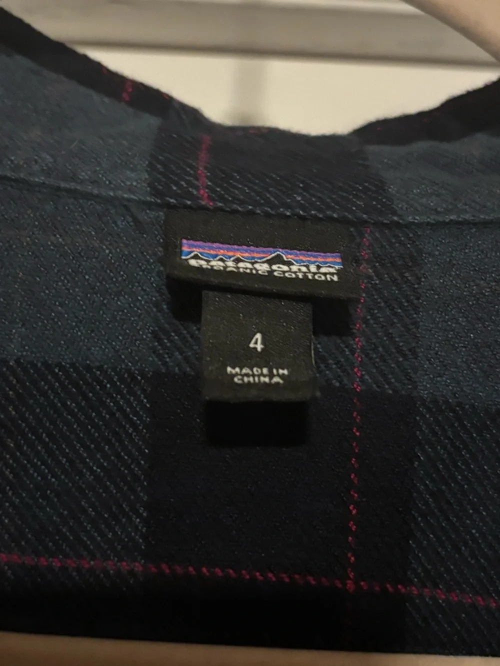 Patagonia Women's Dark Green and Black Plaid Button-Down Shirt - Picture 2 of 7